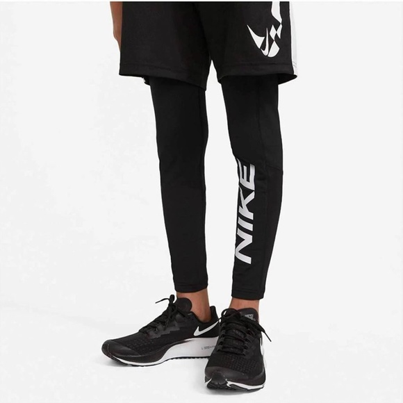 BRAND NEW boy youth Nike nike pro therma graphic tights leggings pants size XL - Picture 2 of 7